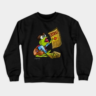 Halloween News Frog Crewneck Sweatshirt